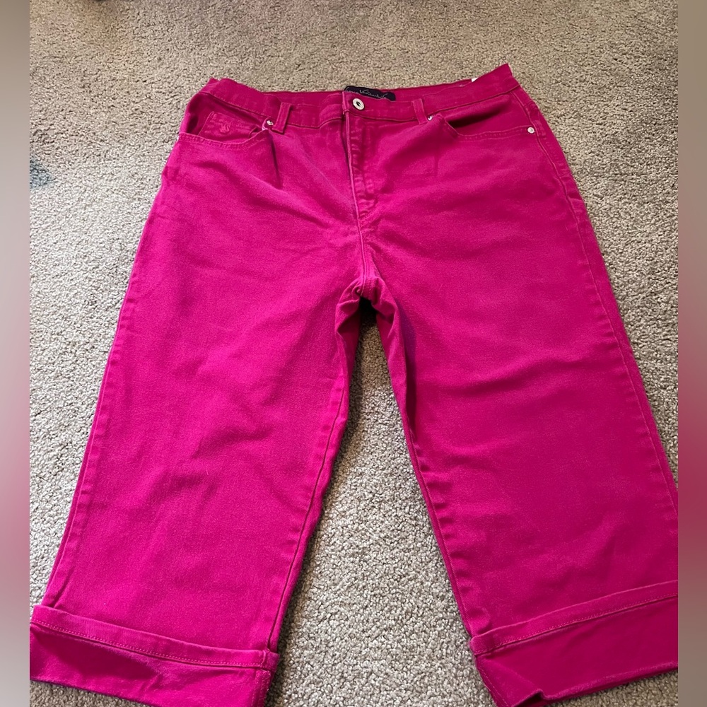 Red and Pink Capri Pants size 14